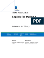 Modul English For Design 1 (TM5) Indonesian Art History