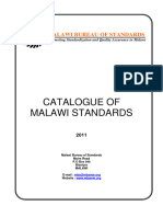2011 Malawi Standards Catalogue