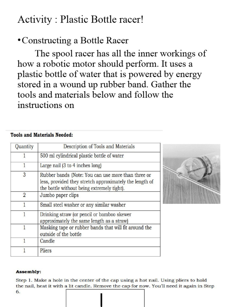 Build a Plastic Bottle Racer | PDF | Home & Garden | Social Science