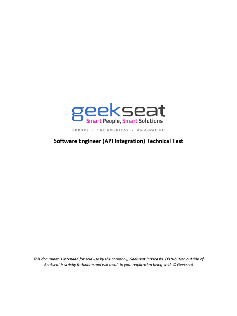 Gs software engineer api integration technical test pdf
