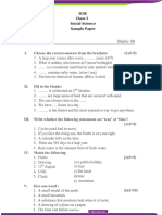 ICSE Class 2 Social Science Sample Paper
