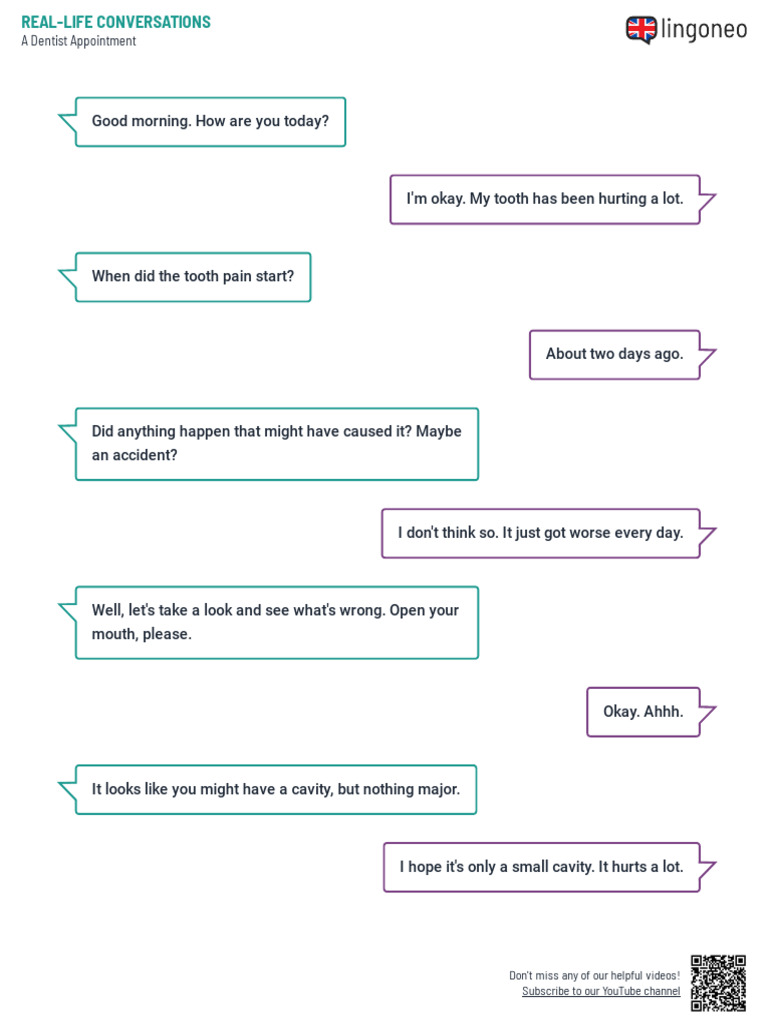 A Dentist Appointment Dialogue PDF