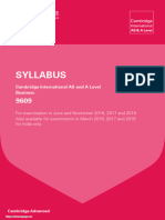 Syllabus: Cambridge International AS and A Level Business