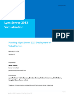 Lync Server 2013 Virtualization White Paper