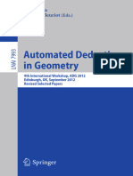 Automated Deduction in Geometry: Tetsuo Ida Jacques Fleuriot