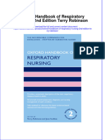 Oxford Handbook of Respiratory Nursing 2Nd Edition Terry Robinson Download PDF Chapter