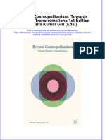 Beyond Cosmopolitanism Towards Planetary Transformations 1St Edition Ananta Kumar Giri Eds Full Chapter