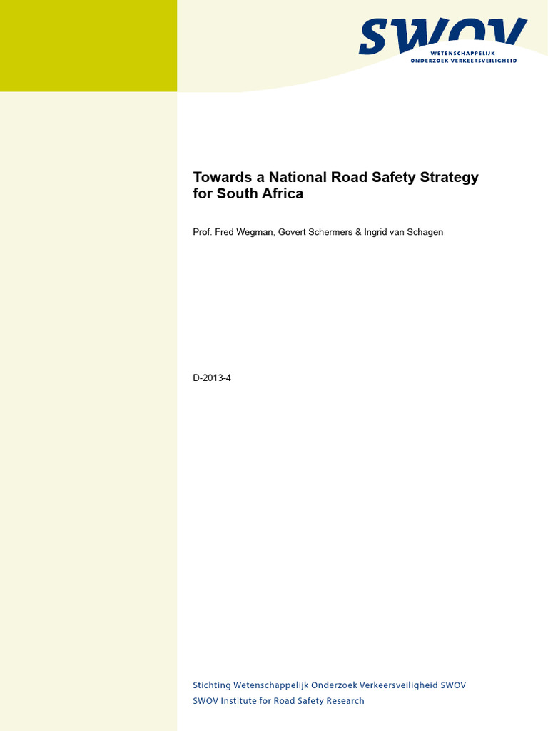 South Af | Download Free PDF | Traffic Collision | Road Traffic Safety