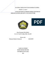 Muhamad Saddam Ferdiansyah - Paper Hasil Kajian Jurnal Pemetaan Risiko Pekerja Konstruksi Berbasis Metode Jsa Di PT BBB
