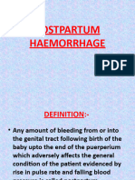 PostPartum Haemorrphage