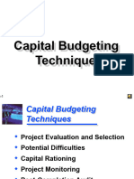 Capital Budgeting Techniques + IRR