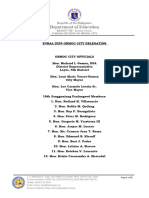 Updated Sdo Ormoc Evraa 2024 Delegation (April 18, 2024)