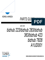 Parts Guide Manual: Bizhub 223/bizhub 283/bizhub 363/bizhub 423 Bizhub 7828 A1UD001