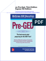 Education Pre Ged Third Edition Mcgraw Hill Editors Full Chapter
