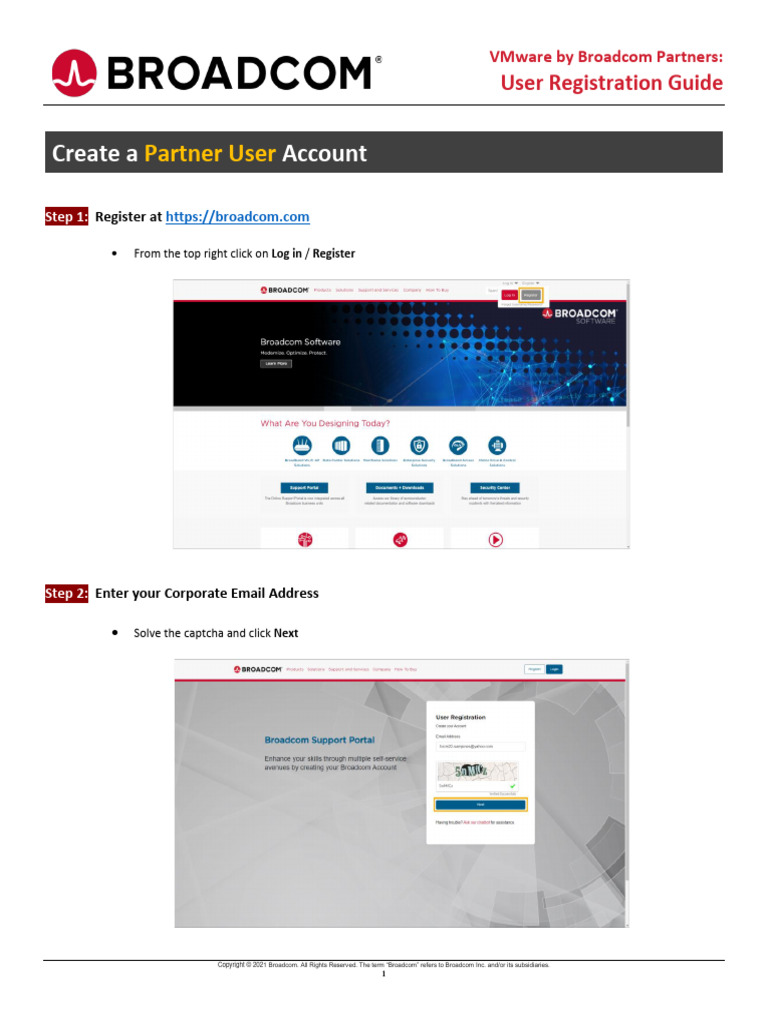 VMware by Broadcom Partner User Registration Guide - 01.31.2024 | PDF ...