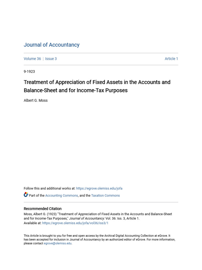 Fixed Asset Appreciation Accounting Guide | PDF | Depreciation | Book Value