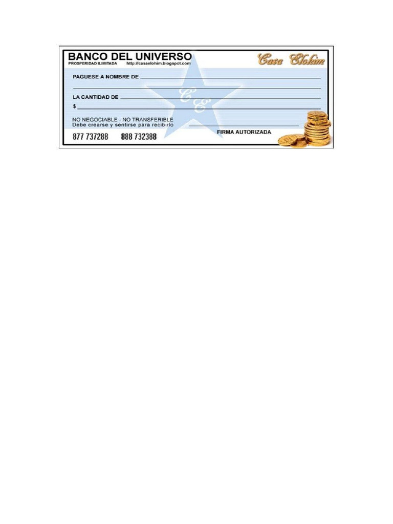 Cheque Universo PDF