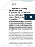Sustainable Manufacturing Through Application of Reconfigurable and Intelligent Systems in Production Processes: A System Perspective