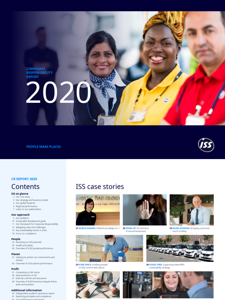 ISS 2020 Corporate Responsibility Report | PDF | Sustainability ...