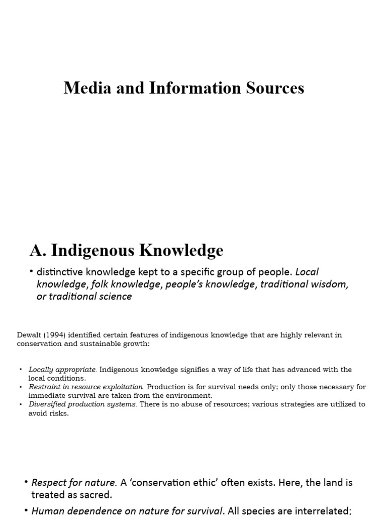 Understanding Indigenous Knowledge and Libraries | PDF | Libraries ...