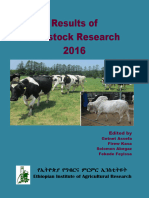 Results of Livestock Research 2016