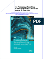 Pandemic Pedagogy Teaching International Relations Amid Covid 19 Andrew A Szarejko download pdf chapter