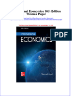 International Economics 18Th Edition Thomas Pugel Full Chapter