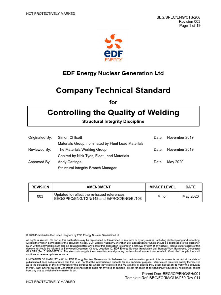 BEG-SPEC-ENG-CTS-206 Issue 003 | PDF | Specification (Technical ...