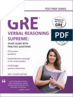 Verbal Reasoning Supreme - Sample