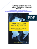 International Organization Theories And Institutions 3Rd Edition J Samuel Barkin full chapter