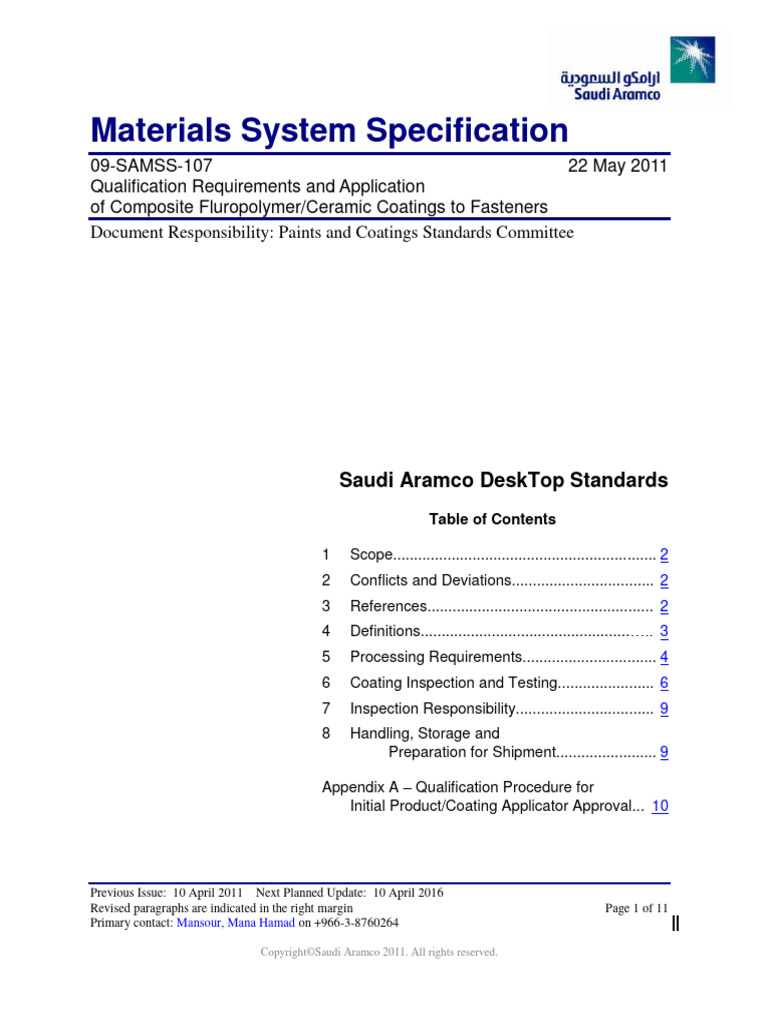 09 samss 107 pdf screw specification technical standard 