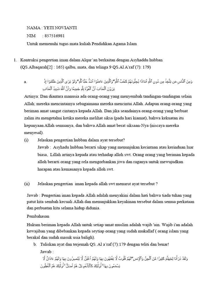 Tugas 1 Sesi 3 Pendidikan Agama Islam Pdf