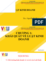 Chương 1 Khái Quát Về Luật Kinh Doanh