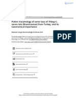 Karaismailoglu 2019 Pollen Morphology of Some Taxa of T