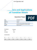 53.2-Reactions Applications of Transition Metals - Ial-Edexcel-Chemistry - QP