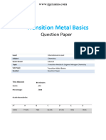 52 Transition - Metal - Basics - Ial Edexcel Chemistry - QP