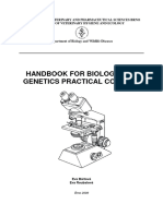 Handbook For Biology and Genetics Practical Courses2009