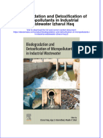 Biodegradation and Detoxification of Micropollutants in Industrial Wastewater Izharul Haq 2 Full Chapter