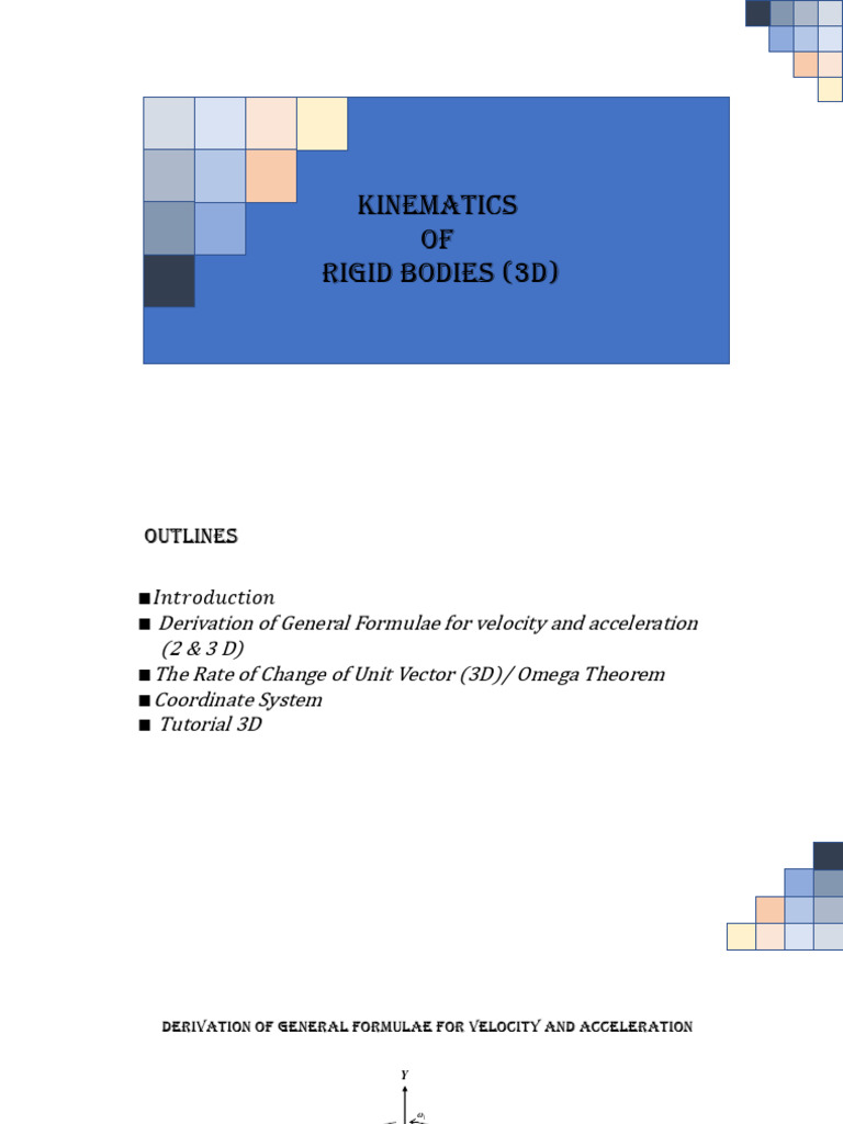 3D Kinematics of Rigid Bodies Explained | PDF | Rotation | Acceleration