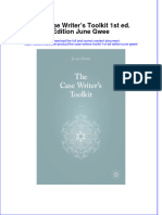 The Case Writers Toolkit 1St Ed Edition June Gwee Full Download Chapter