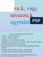 Sózzuk, Vagy Savazzuk Egymást