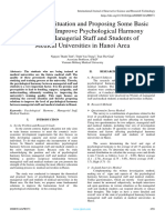 Studying The Situation and Proposing Some Basic Solutions To Improve Psychological Harmony Between Managerial Staff and Students of Medical Universities in Hanoi Area