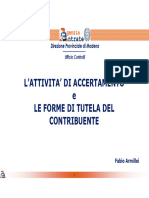 Accertamento e Forme Di Tutela Del Contribuente