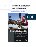 Electrical Submersible Pumps Manual Design Operations And Maintenance Second Edition Takacs full chapter