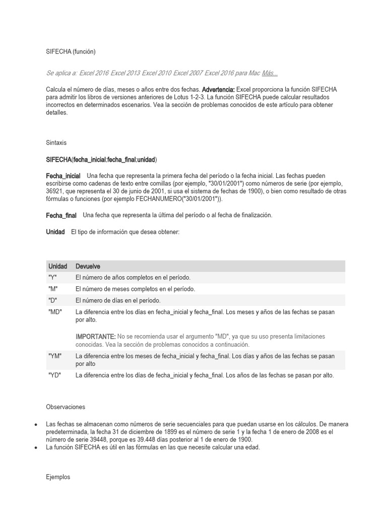 SIFECHA | PDF | Microsoft Excel | Informática