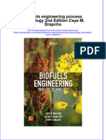 Biofuels Engineering Process Technology 2Nd Edition Caye M Drapcho Full Chapter