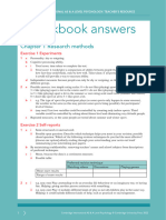 AS & A level Psychology 2ed Tr Workbook Answers