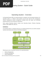 Operating System - Quick Guide