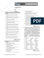 OET B1 Progress Test Unit 12 A + B