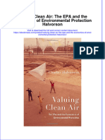 Valuing Clean Air The Epa and The Economics of Environmental Protection Halvorson Ebook Full Chapter